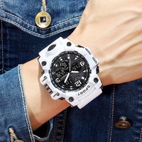 Reloj Electrónico de Fuerzas Especiales para Hombre, Tendencia de Moda, Deportivo para Exteriores, Resistente al Agua con Caja de Aleación, Correa de Goma y Esfera de Punteros