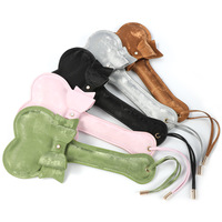 BDSM Spanking SP Female Slave Bow Diamond Hand Clapper Training Tool Punishment Ruler Adult Sex Toy Erotic Leather Racket