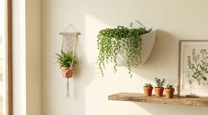 Maceta Moderna Autoadhesiva de Polipropileno Plástico para Colgar en la Pared, para Uso en Centros Comerciales y Jardines Domésticos - Product Image 4