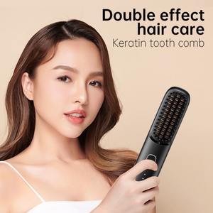 Styler capillaire multifonction rechargeable portable à ions négatifs, lisseur et boucleur, alimentation USB sécurisée - Product Image 3