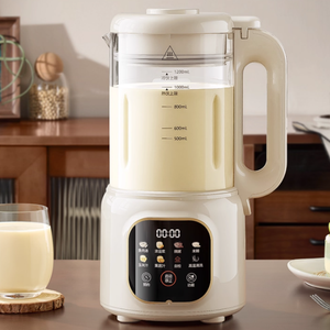 Mousseur à lait de noix de marque d'usine, 16 lames, multifonctionnel, entièrement automatique, commercial, robuste, en verre, 1,6-2,0 L, chauffant - Product Image 2