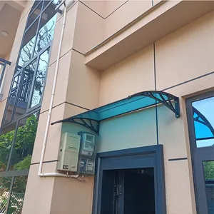 Foshan supplier wholesale custom 60*100cm new design uv protection polycarbonate door window awning canopy