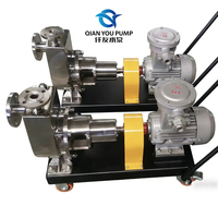 Pompe centrifuge auto-amorçante Qianyou en acier inoxydable 304/316 de qualité alimentaire, résistante aux acides et aux alcalis, pour usage industriel horizontal
