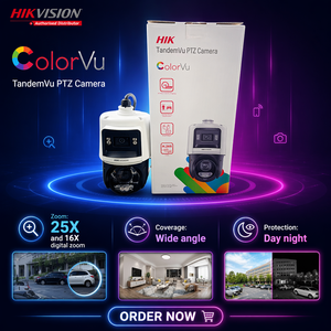 Dôme de surveillance rapide <span class=keywords><strong>Hikvision</strong></span> Original DS-2SE4C425MWG-E/14, capture de grande surface, DarkFighter TandemVu 4+4MP 25X ColorVu & IR Acusense - Product Image 1