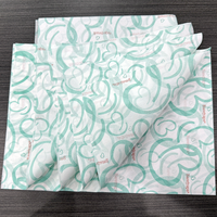 Rouleau de papier d'emballage plat biodégradable et recyclable taille A4 personnalisé imprimé en noir en matériau chimique pour chaussures vêtements cadeaux