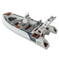 CE 420 patrouille aluminium coque hypalon orca gonflable luxe yacht bateau gommone tender 4 métro