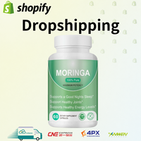 Agente de Dropshipping, Proveedor de Productos de Suplementos, Cápsulas de Hoja de Moringa - Suplemento Dietético (60 Cápsulas) para el Cuidado de la Salud