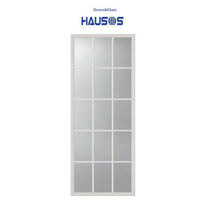 24 "x 66" Clear 15 Lite Door Glass Inserts Low-E Vidrio templado Panel doble Vidrio aislado y Kit de <span class=keywords><strong>marco</strong></span> de parrilla - Product Image 1