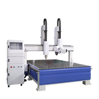 Machine de gravure CNC double tête à faible coût 2026 pour portes d'armoires, bureaux à domicile et meubles en panneaux