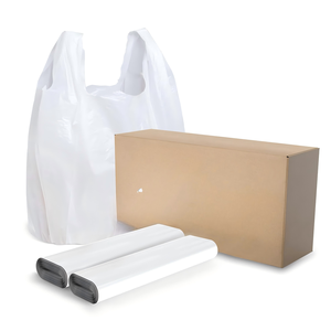 Clear Vest Garbage <b>Bags</b> - <b>30L</b> Durable LDPE Trash <b>Bags</b> for Home and Office - Product Image 2