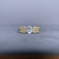 Bague personnalisable en argent 925 avec moissanite de 0,8 carat certifiée VVS GRA - OEM/ODM disponible pour les marques de luxe de mariage et de mode