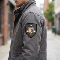 Écussons de Jersey Personnalisés avec Logo, Écussons Tissés Écologiques en Polyester/Nylon à Crochet et Boucle pour Vêtements de Sport, Chapeaux de Football