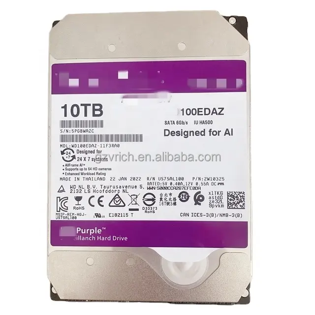 10TB 3.5inch USED HDD hard disk drives for mornotioring