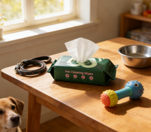 Lenços Umedecidos para Animais de Estimação Biodegradáveis, Hipoalergênicos, Macios e Duráveis, Limpeza Suave para Cães e Gatos, Multiuso - Product Image 2