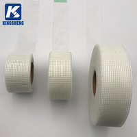Pita Bahan Dinding Jaring Fiberglass Perekat Sendiri Berkualitas Tinggi Bebas Alkali 45g/m2 C-Glass untuk Retak Drywall 20-300M