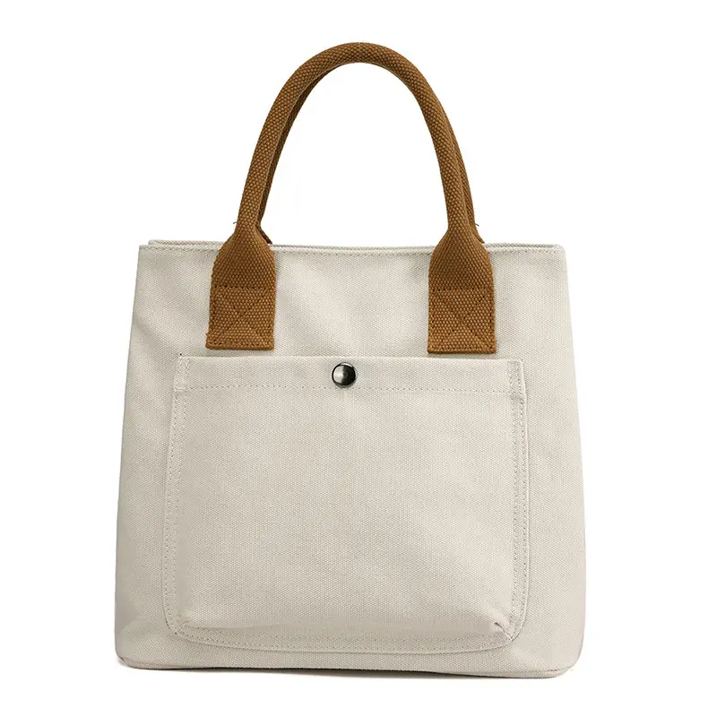 Nieuwe Collectie Factory Direct Sale Premium Custom Mode Vrouwen Katoenen Canvas Casual Tote Bag