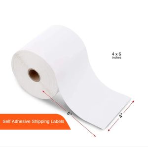 Étiquettes d'expédition thermique directe 4*<span class=keywords><strong>6</strong></span> Glossy Lamina auto-adhésives Autocollants d'étiquettes en papier perforé <span class=keywords><strong>blanc</strong></span> personnalisé - Product Image 1