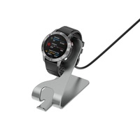 Eraysun câble de charge rapide pour montre intelligente Base de charge en acier inoxydable pour chargeurs de montre Garmin Venu3 Venu3s Vivo Active5