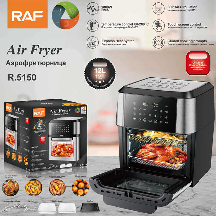 Temperature Control Express Heat System Multi-purpose Machine Air Fryer Degree of 360° Air Circulation Air Fryer Oven