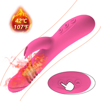 USB Wasserdichter Vibrator für Frauen mit Heizfunktion, Multi-Frequenz G-Punkt und Klitoris-Stimulator