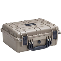 Boîte de rangement étanche MJ5023, boîte de rangement rigide, transport facile, sécurité, anti-poussière, antichoc, boîte de présentation d'outils, OEM, plastique, mousse EVA