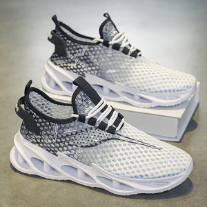 Zapatos Deportivos de Verano para Hombre, Elegantes, de Corte Bajo, Transpirables, con Cordones, para Caminar y Correr al Aire Libre, Diseño Antideslizante - Product Image 4