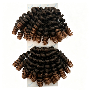 Extensiones de Cabello Sintético Personalizadas, Paquetes Rizados de Seda de Temperatura Media de 8 Pulgadas y 120g, Caja de 1/27, Venta al por Mayor Directa de Fábrica, Gran Demanda en Europa y África - Product Image 6