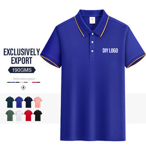Chemise polo de golf à col personnalisé de haute qualité, t-shirt en coton et élasthanne à manches courtes, t-shirts oversize, polos unis pour hommes - Product Image 5