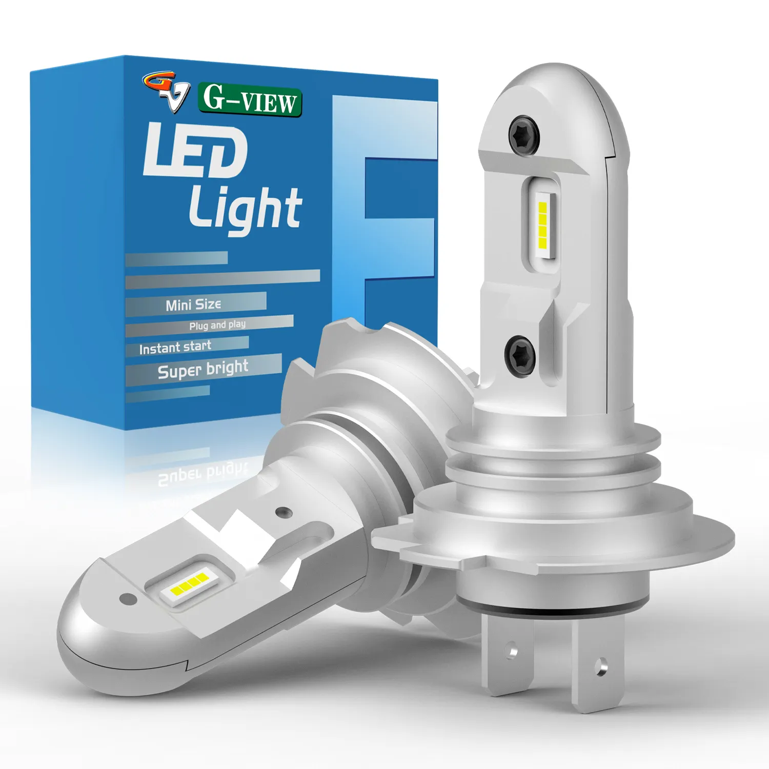 Gview Best Design 1:1 Ampoule originale H7 LED Kit de feux de croisement 6000k Blanc pur H18 LED pour voiture et moto