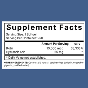 Las cápsulas blandas de ácido hialurónico de alto grado promueven el sistema nervioso 2 en 1 cápsula de suplemento de belleza biotina 10000mcg cápsulas blandas - Product Image 2