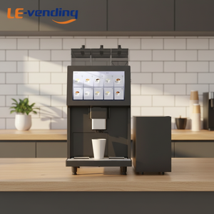 Distributeur automatique de café de <span class=keywords><strong>table</strong></span> au lait frais avec 2 compartiments à grains de café et 1 réservoir pour poudre instantanée - Product Image 5