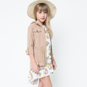 Blousons Bomber Décontractés de Printemps pour Filles, Style Uni, avec Ceinture, Échantillon Gratuit - Product Image 1
