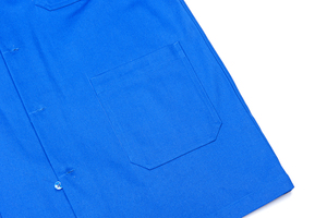 Camisa de Trabajo FRC Personalizada, Resistente al Fuego, Antiestática, Resistente a Ácidos, de Algodón Azul Metallurgico Químico, Larga Duración - Product Image 6