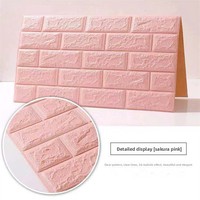 Papier peint 3D auto-adhésif, stickers pour carrelage, panneau mural 3D en PVC, adhésif pour briques 3D, feuille de mousse 3D pour mur, panneau mural 3D