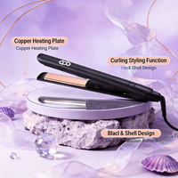 Fer à lisser électrique en céramique Babyliss personnalisé avec logo, plaques MCH PTC, écran LED et fonction ionique négative, garantie 1 an pour usage domestique