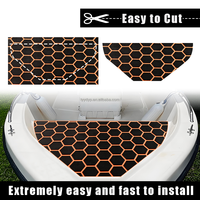 Revêtement de pont marin KT GuoMei EVA, plus de 3000 heures de protection UV, avec revêtement de sol auto-adhésif pour bateau, revêtement de sol marin, orange
