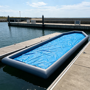 Plataforma Flotante Inflable Personalizable, Material de PVC Resistente, Pontón Flotante para Atracar Embarcaciones y Descanso en el Agua - Product Image 1