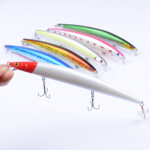 Esca Artificiale Rigida 6 Colori Galleggiante Minnow 18,5 cm/22 g in Plastica ABS Realistica per la Pesca in Mare di Orata Nera - Product Image 1