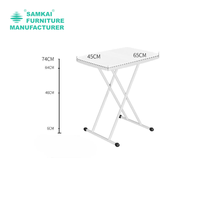 Table ronde pliante commerciale en HDPE, table de pub portable pour salon, événements en plein air