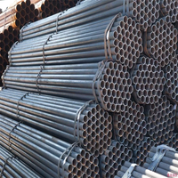 Tuyau en acier au carbone laminé à chaud sans soudure et soudé Astm API 5l Gr B A134 A106 A53 SCH 40 Noir MS