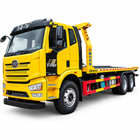 Camion de remorquage à plateau plat FAW 6x4 18 tonnes, camion de dépannage, véhicule de récupération Chine VI
