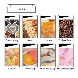 Petits bocaux de rangement en verre de 10oz avec couvercles en liège et cuillères pour garde-manger, salle de bain, épices, Mousse de <span class=keywords><strong>miel</strong></span>, bonbons, fabrication de bougies - Product Image 4