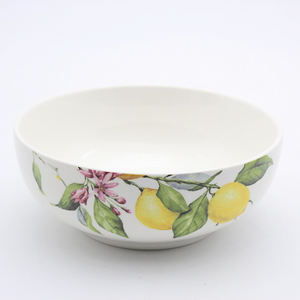 Platos de Cerámica Redondos de <span class=keywords><strong>8</strong></span> Pulgadas con Diseño de Limón, Estilo Europeo, Venta al por Mayor, Juego de Vajilla - Product Image 5