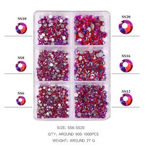 Mélange de <span class=keywords><strong>Strass</strong></span> opale multi-tailles pour ongles, 1000 pièces, mélange de paillettes, en verre cristal, décorations 3d pour <span class=keywords><strong>Nail</strong></span> <span class=keywords><strong>Art</strong></span> - Product Image 2