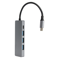 Adaptateur Hub USB VCOM 5 en 1, station d'accueil USB C pour synchronisation de données USB3.0 5 Gbps, charge d'alimentation OTG