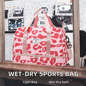 Sac de voyage léger en nylon pour le sport, séparation humide/sec, idéal pour le fitness et l'entraînement nomade - Product Image 2