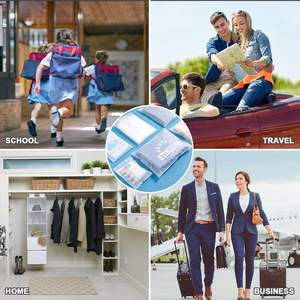 Embalagem de cosméticos translúcidos para roupas e joias biodegradáveis personalizadas, sacos de higiene pessoal com logotipos, sacos com zíper - Product Image 5