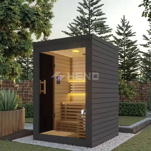 Sauna Tradicional de Lujo para 2-4 Personas, Sauna Interior de Madera Sólida con Calefacción por Estufa - Product Image 2