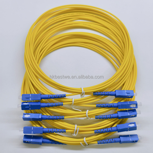 Precio de fábrica SC UPC 3,0mm Modo único Fibra única G.652D Core LSZH Cable de conexión de fibra óptica - Product Image 1