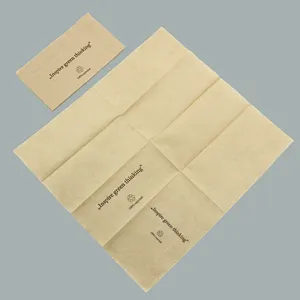 Napkin Supplier Natural Color Dinner Napkin Brown Dinner Napkin 100% Post-consumer Recycled Material Biodegradable Compostable